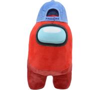 Among Us Peluche ufficiale rosso + CAP 30 cm