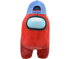 Among Us Peluche ufficiale rosso + CAP 30 cm