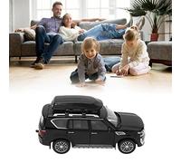 AMONIDA 1/32 Modellino di Auto Pressofuso in Lega con Luce Sonora, Porte Apribili, Cofano, Bagagliaio, Tirare Indietro per Ragazzi e Ragazze (BLACK)