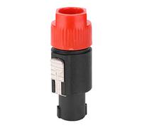 AMONIDA 10 Connettori Impermeabili C NL4FC Speakon per Cavi per Altoparlanti Audio - Spina a 4 Pin con Contatti Placcati in Rame (rosso)