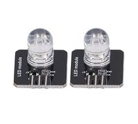 AMONIDA 10 Pz Modulo Led Luce Decorativa Chip Lampadina Illuminazione di Controllo per la Decorazione Domestica 20x20mm 3.3 V-5 V (MRB050D Bianco)