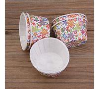 AMONIDA 100 Pirottini per Muffin, Bellissimi Mini Pirottini per Cupcake per Feste in Casa, Matrimoni, Baby Shower, Facili da Usare, Materiale Cartaceo (Motivo arcobaleno)