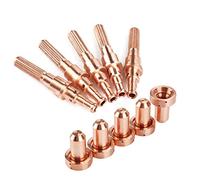 AMONIDA 5 Pz Elettrodi e Punte Ugelli, Punte in Materiale di Rame per Torcia Al Thermal Dynamics SL60 100, Eccellenti per Conducibilità Termica Elettrica per il Taglio dei Metalli