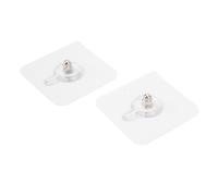 AMONIDA 50 Ganci Adesivi Senza Tracce, Robusti e Durevoli, Autoadesivi da Parete per, Bagno, 6 X 6 Cm