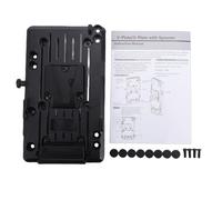 AMONIDA Adattatore per Piastra Batteria con Attacco a D e Attacco a V, Elettrodi a Molla a Rinforzati Ad Alta Corrente, con Uscita D Tap da 50 W, per Fotocamere, Monitor, Luci a LED,