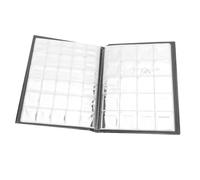 AMONIDA Album per Monete con 250 Tasche, 10 Pagine (BROWN) | Materiale resistente, design compatto, perfetto per la raccolta di monete, adatto per distintivi, medaglie