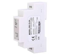 AMONIDA Alimentatore per Guida DIN, DR 15 24 24V 0,63A Alimentatore PWM a Uscita Singola, Alimentazione con Struttura Modulare Compatta con Alloggiamento Ritardante, Ideale per Apparecchiature di
