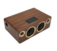 AMONIDA Altoparlante Wireless HiFi, Subwoofer Altoparlante in Legno Suono Potente Telecomando Multi Interfaccia per per Android per PC TV (Quercia Spina UE)