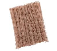 AMONIDA Anelli di Rilegatura a Doppio Loop Spirale Diametro 9/16 Pollici | Filo interno metallico resistente, rivestimento in nylon lucido, può contenere fino a 120 fogli, compatibile con la maggior