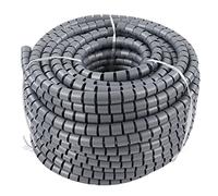 AMONIDA Avvolgicavo a Spirale con Materiale PE Flessibile per la Gestione dei Cavi Nell'elettronica e Negli Elettrodomestici (Diametro 22mm 50m)