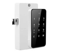 AMONIDA Blocco Elettronico con Password, Touch Screen Intelligente Senza Chiave, Soluzione di Sicurezza Digitale per Armadietti per Schedari, Lega di Zinco, Oro, 1 unità (SILVER)