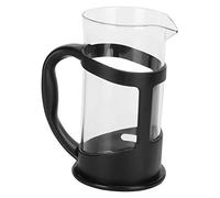 AMONIDA Bollitore per caffè e tè Ad Alto Contenuto di Borosilicato, Durevole Ed Ergonomico per Soggiorno e Ufficio, in Acciaio Inossidabile (600ml)