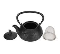 AMONIDA Bollitore per Teiera in Ghisa da 0,3 Litri Dal Design Elegante per la Casa e la Sala da tè, Teiera in Ferro Non Rivestito, Decorazione Regalo