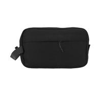 AMONIDA Borsa da Toilette Sospesa, Organizer da Viaggio in Nylon per Forniture per il Bucato da Barba, Organizer con 3 Tasche in Rete con Cerniera Frontale, Ideale per Viaggi d'affari da Uomo (BLACK)