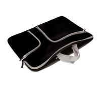AMONIDA Borsa per Laptop 39 X 28 X 2 Cm Comoda Maniglia Borsa per Laptop Resistente per dell per MacBook per HP (Nero)