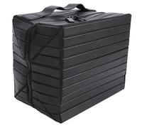 AMONIDA Borsa per Trucchi Pieghevole, Organizer per Cosmetici Viaggio Pieghevole a Scomparti Multipli di Grande capacità, Custodia per Cosmetici in Tela in Pelle PU con Design Compatto, Ideale per