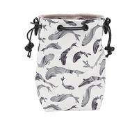 AMONIDA Borsa Portaoggetti Multifunzionale con Coulisse per Fotocamera con Tracolla Regolabile per gli Amanti della Fotocamera Istantanea (Balena)