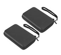 AMONIDA Borsa Portaoggetti Portatile per 3DS XL e 3DS LL, Custodia Leggera in EVA con Interno Antigraffio e Resistenza Agli Urti, Ideale per i Giocatori in Viaggio - Set di 2 (BLACK)