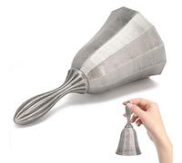 AMONIDA Campanello Vintage per Cena e Uso in legante Campanello in Lega di Zinco per Servizi Bar, Suono Forte e Chiaro, Ideale per Avvisare Ospiti o Studenti, Disponibile in più Colori