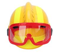 AMONIDA Casco da Soccorso con Luce per Emergenza Terremoto Ricerca Incendio PC Regolabile per Cantieri Edili e Minatori (YELLOW)