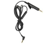 AMONIDA Cavo Prolunga Sostitutivo con Microfono e Controllo Volume per Cuffie QC15, Durevole, di Alta qualità, Suono Chiaro per Musica e Chiamate, Metallo e PVC, 1 unità