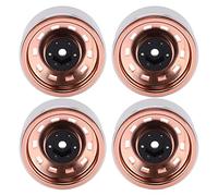 AMONIDA Cerchioni in Metallo da 1,9 Pollici 4 Pezzi Durevole in Acciaio e Alluminio per Auto RC Axial SCX10 D90 (GOLD)