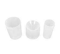 AMONIDA Cilindro per Pluviometro Strumento di Misurazione Efficace Durevole in Plastica Trasparente per L'insegnamento delle Scienze 400 Ml