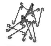 AMONIDA Clip per Piante da 100 Pezzi Clip per Innesto Resistenti e Durevoli per la Coltivazione di Ortaggi da Giardino in Plastica Nera 6,5 cm
