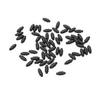 AMONIDA Connettori per Metodo di Pesca alla Carpa 60 Pezzi con Perline di Arresto a Rapido per Applicazioni di Pesca Versatili, Plastica Leggera, Dimensioni 12x5 Mm