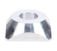 AMONIDA Cono di Centraggio per Smontagomme Manuale, Cono di Fissaggio per Equilibratrice in Alluminio Billet da 5,4 Pollici, con Finitura Argento per Montante Centrale da 1,67 Pollici, Ideale per