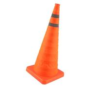 AMONIDA Cono di Sicurezza Stradale Pieghevole Cono di Parcheggio Riflettente Regolabile per la Sicurezza Stradale 70x29 Cm PE Flessibile 1 unità
