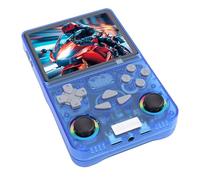 AMONIDA Console di Gioco Portatile retrò R36MAX, Console di Gioco Integrata da 4 Pollici e 128 GB, Portatile Open Source con Batteria da 3000 MAh, Ideale per Giochi retrò (BLUE)