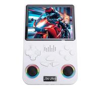 AMONIDA Console di Gioco Portatile retrò R36MAX, Console di Gioco Integrata da 4 Pollici e 128 GB, Portatile Open Source con Batteria da 3000 MAh, Ideale per Giochi retrò (WHITE)