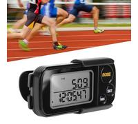 AMONIDA Contapassi 3D, Contacalorie Accurato per la Distanza Percorsa a Piedi, Contapassi con Cordino a Clip, Memoria per 30 Giorni, Display LCD, per Uomini Donne Anzia