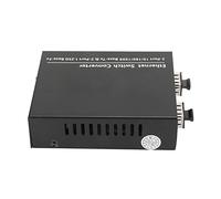 AMONIDA Convertitore Multimediale Ethernet, Ricetrasmettitore in Fibra Plug And Play con Porta RJ45 Fino a 120 Km per la Casa (Spina UE)