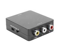 AMONIDA Convertitore Video HD Adattatore HDMI2AV 1080P Plug and Play per L'intrattenimento Domestico (BLACK)