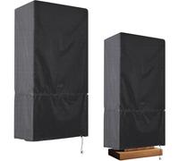 AMONIDA Copertura Protettiva per Supporto per Podio Nera Impermeabile Durevole 24,2x17,7 Pollici per Scuole e Sale Conferenze (62x45x125 cm)