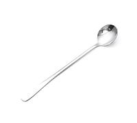 AMONIDA Cucchiaino da caffè con Manico Lungo in Acciaio Inossidabile Dal Design Elegante per Uso Domestico in 1 Pezzo (testa rotonda)