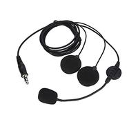 AMONIDA Cuffia per Casco da Motociclista Bilaterale Suono Stereo da 7,1 Mm Comunicazione Chiara Durante la Pedalata ABS Resistente