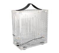 AMONIDA Custodia per PC ITX in Miniatura Custodia per Computer Desktop Portatile in Acrilico Trasparente Fai-da-te per L'intrattenimento Domestico di Piccole Dimensioni 23x20,5x12 Cm (Trasparente)