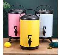AMONIDA Dispenser per Bevande Isolato, Secchio per Dispenser per Bevande Durevole in Acciaio Inossidabile per Calde e Fredde, Perfetto per Feste e Riunioni di Famiglia, capacità 8 Litri (#3)