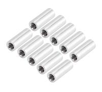 AMONIDA Distanziatore per Colonna Tonda in Lega di Alluminio da 10 Pezzi per Supporto Strutturale in Modelli Fai da Te e Quadricottero M4x0,7mm (Lunghezza 16 mm)