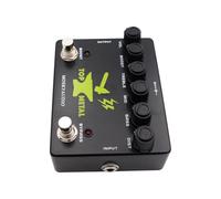 AMONIDA Effetti per Chitarra a Pedale Boost in Metallo Potente con Equalizzatore a 3 Bande per Prestazioni di Chitarra Elettrica Lega di Alluminio Nera 1 unità