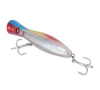 AMONIDA Esca Artificiale da Pesca con Esca Popper 1 Pezzo con Forte Riflesso per la Pesca in Acqua Dolce e Salata - Design Leggero da 6,5 pollici (Clip multicolore)