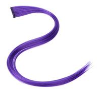 AMONIDA Estensioni dei Capelli Colorati per uno Styling Facile con Riflessi Clip-in per Ragazze Party Cosplay Parrucchino Sintetico Lungo 55 Cm (loli viola)