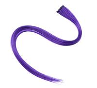 AMONIDA Estensioni dei Capelli Colorati per uno Styling Facile con Riflessi Clip-in per Ragazze Party Cosplay Parrucchino Sintetico Lungo 55 Cm (loli viola)