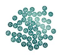 AMONIDA Etichette Numerate per L'identificazione del Bestiame 50 Pezzi in ABS Resistente, Colori Vivaci per L'apicoltura e la Zootecnia (GREEN)