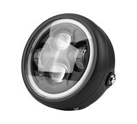 AMONIDA Faro per Moto, Faro a LED Bianco Freddo da 6,5 pollici per Moto, Compatibile con Sportster Bobber Cruisers Choppers Qualsiasi Altra Moto Personalizzata