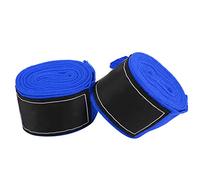 AMONIDA Fasce in Cotone da Boxe, 2 Bende Traspiranti per Le Mani per Arti Marziali e Allenamento Quotidiano - Tessuto Elastico da 2,5 M (Blue)