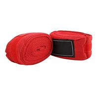 AMONIDA Fasce per Le Mani da Boxe in Cotone 5M 2 Pezzi, Fasce per Le Mani Traspiranti e Confortevoli per L'allenamento, Proteggi Le tue da Lesioni, Disponibile in Rosso, Blu, (Rosso)